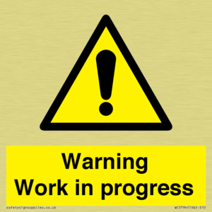 Warning Work in progress